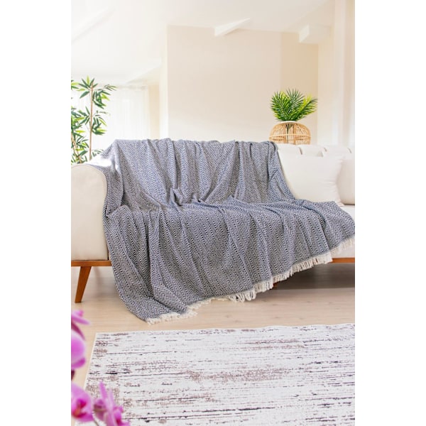 Sofföverdrag Woven Cozy - Svart