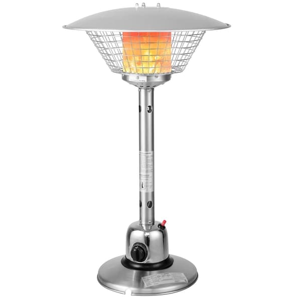 Terrassevarmer til bordplade, 3200W, rustfrit stål, sikker