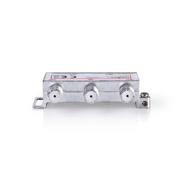 CATV Splitter | 5 - 1000 MHz | Tab af indsættelse: 8.0 dB | Antal output: 4 | 75 Ohm | Zinc Alloy
