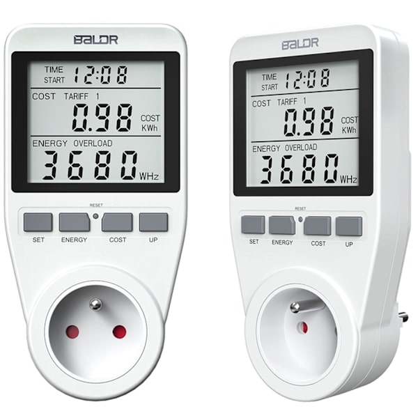 Enfaset elmåler Berdsen BD-990 Hvid
