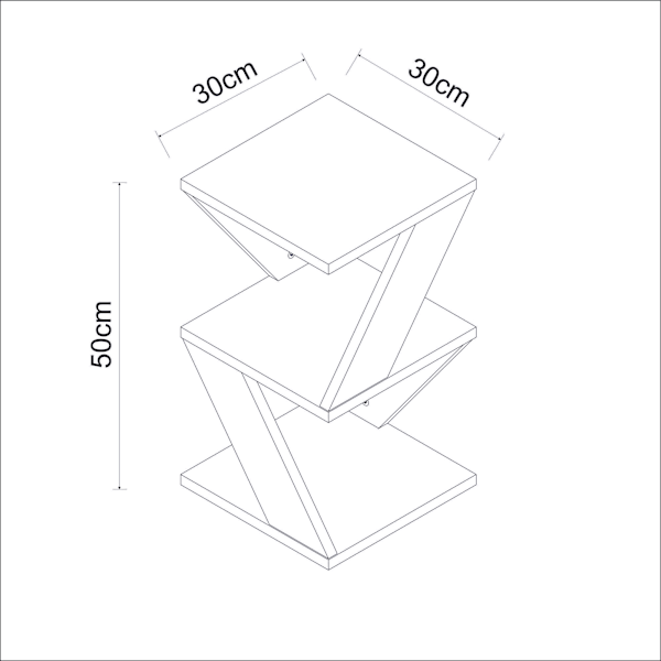 Sidobord Albeni - Safir