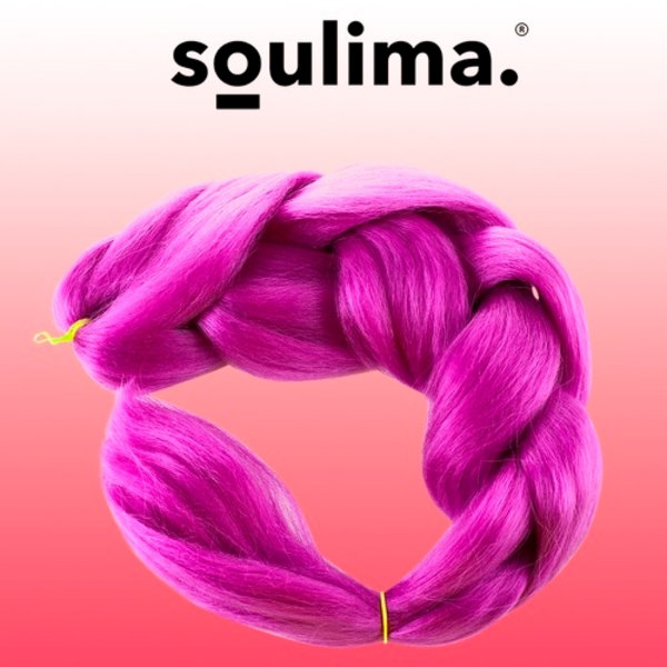 Syntetiska hårflätor - lila