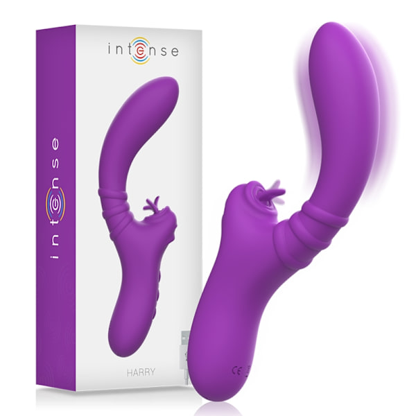 Intens - Harry Fleksibel Vibrator med lilla tunge