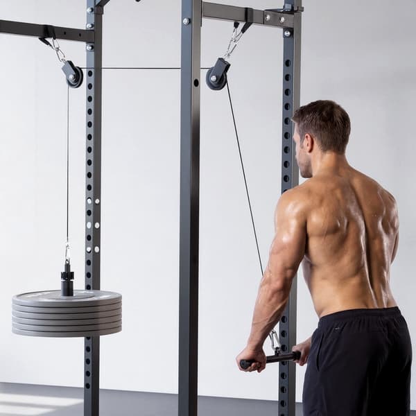 Træningssæt med trækstang, 2-pak, 150 kg, Håndtag
