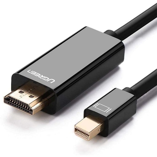 Ugreen Mini DisplayPort til HDMI-kabel 4K, 1,5m - Sort