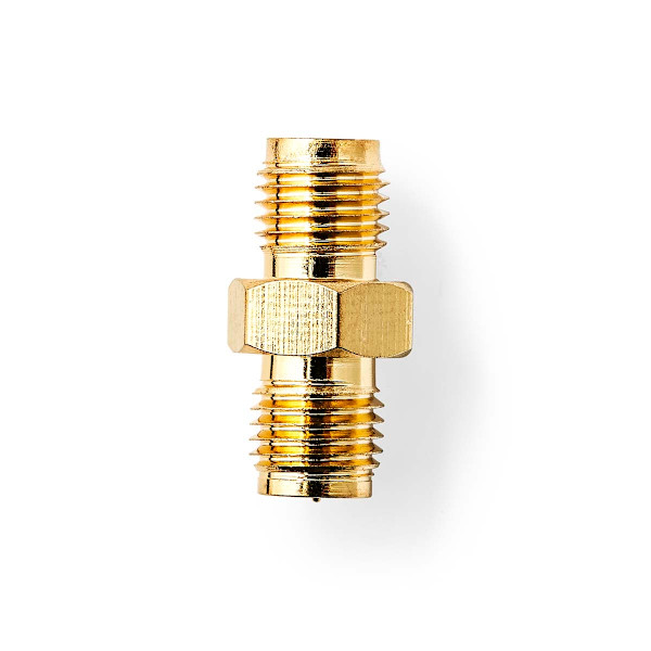 SMA Adapter | SMA Hona Reverse Polarity | SMA Hona | Guldplaterad | 50 Ohm | Rak | Koppar | Guld | 2 st. | Låda