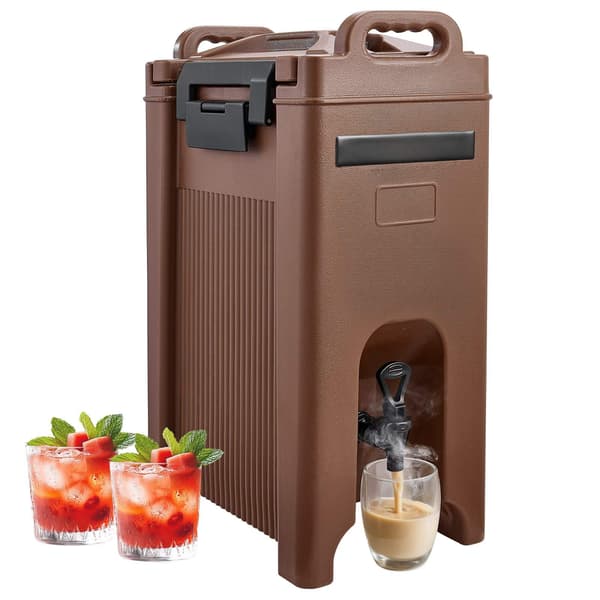 Isoleret drikkevaredispenser 5 gallon, varm/kold, med håndtag