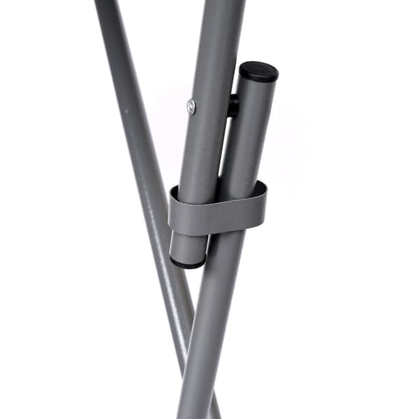Sammenklappeligt cateringbord, rundt, 80 cm, sort