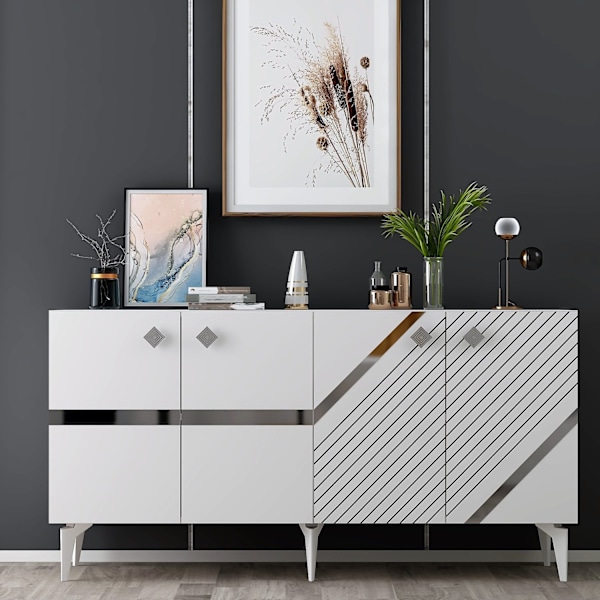 Konsol Iris - Vit, Silver