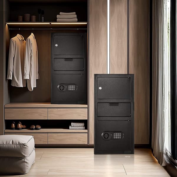 Dropplåstret 3,6 Cu Ft, digital knappsats, stål