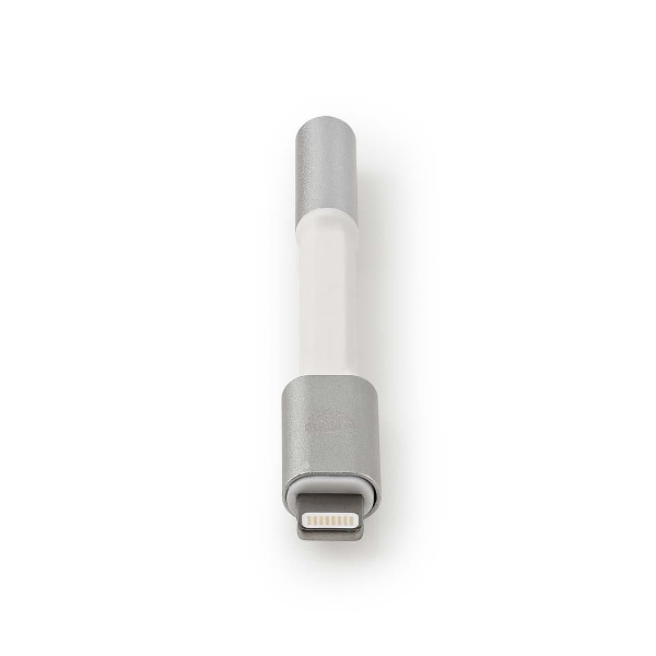 Lightning Sovitin | Apple Lightning 8-Pin | 3.5 mm naaras | Kullattu | 0.15 m | Pyöreä | Alumiini