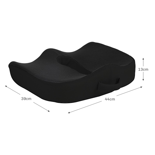 Ortopedinen istuintyyny, ergonominen istuintyyny toimistotuoliin, autoon jne., häntäluupehmuste muistivaahtoa varten häntäluulle, iskias, peräpukamat,