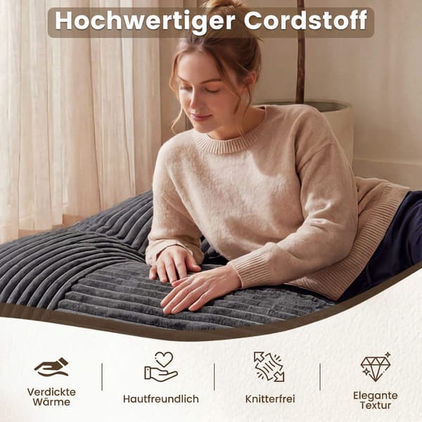 Konvertibel fløjlsbøjle-sækkestolssovesofa – mørkegrå