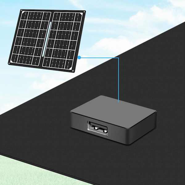 Foldbart solpanel med USB-oplader 1 x USB-A 7W