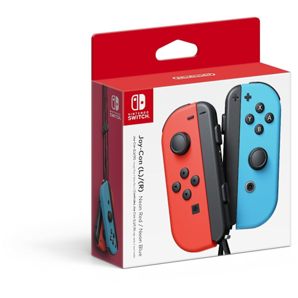 Nintendo Joy-Con Pair - peliohjainpari, neonpunainen ja neonsininen, Switch
