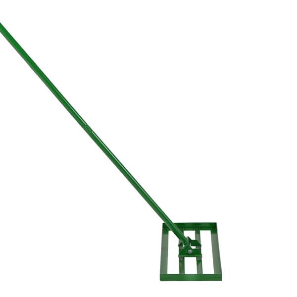 Gräsmattajämnare, 30x10 tum platta, 78 tum handtag