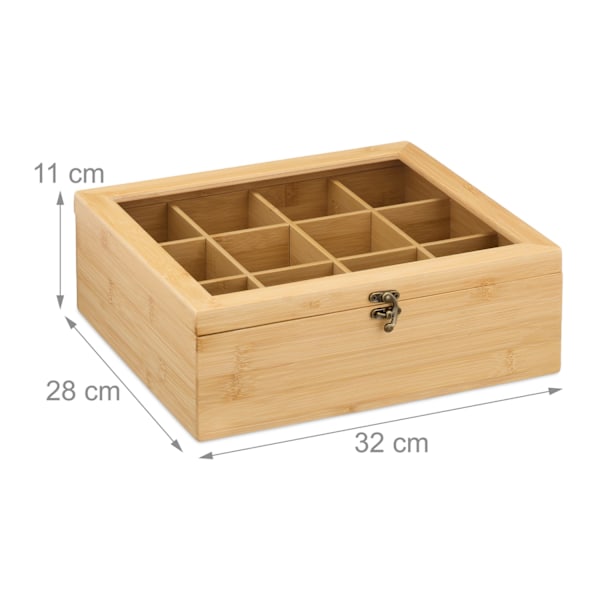 Teæske med 12 rum