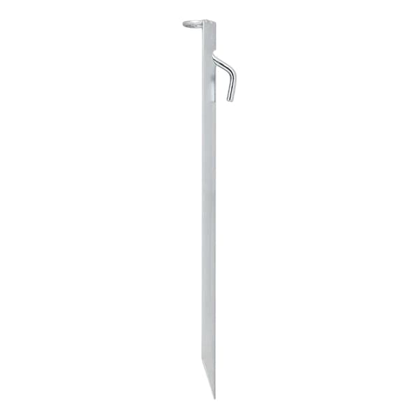 Storm strop pind, 38 cm galvaniseret stål krog & øje