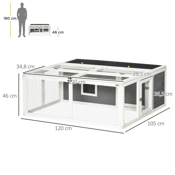 Lille Dyrehytte Lille Dyrebur 120 X 105 X 46 Cm Marsvinehytte Li