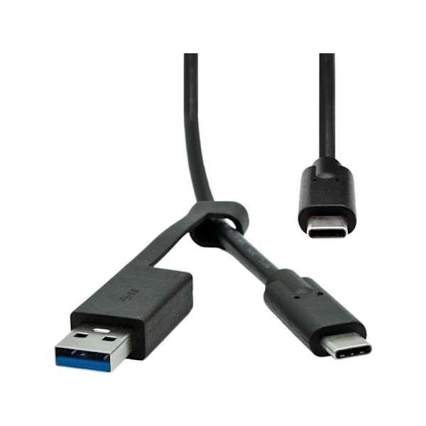 ProXtend USB-A + USB-C - USB-C 1 m USB-kabel Sort (USBCWA-001)