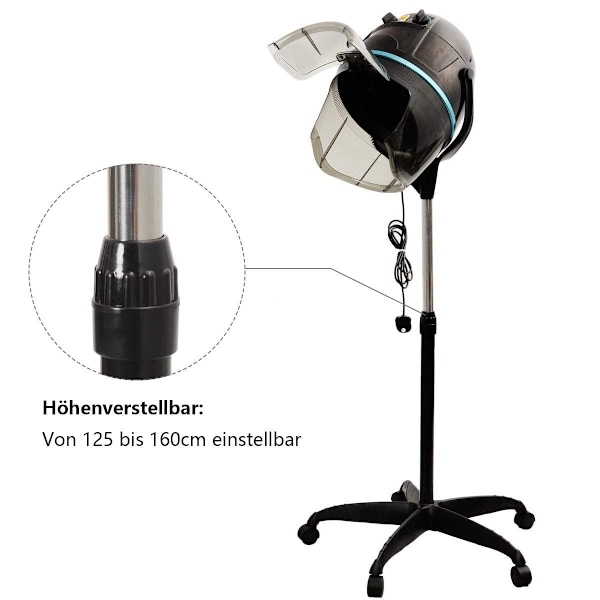 Professionell hårtork huva hår torkhuva salong frisörställ höjdjusterbar