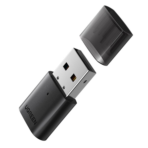 Bluetooth 5.0 USB-A sändare och mottagare adapter, svart