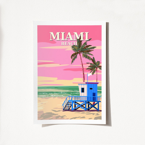 Plakat A4 Miami - 2016