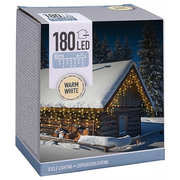 Ljusslinga 180 LED: Perfekt för jul, inne & ute