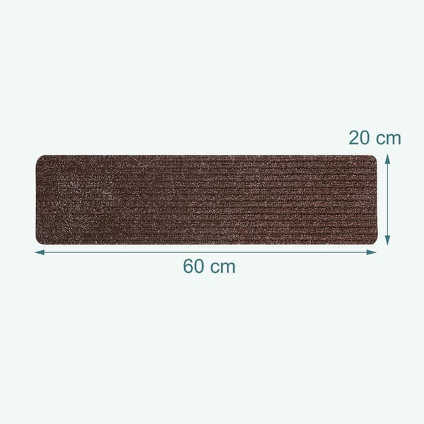 Trappmattor, set, 16 st, 65x20 cm, halkfria, lättskötta