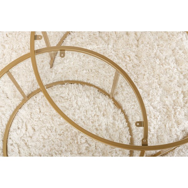 Soffbordsset Guld-Transparent-80-60