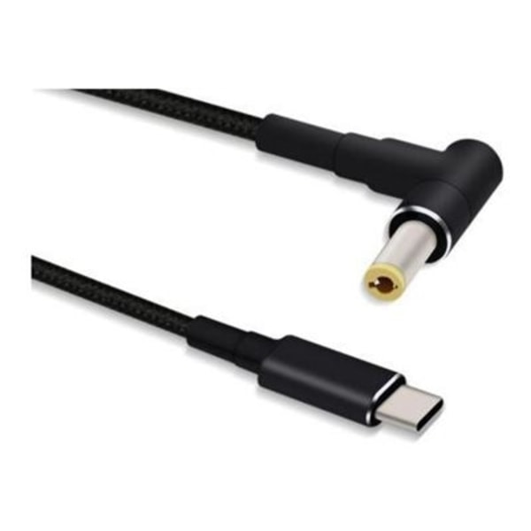 MicroConnect - Strömkabel - 24 pin USB-C (hane) rak till Växelströmsjack 5,5 x 2,5 mm (hane) vinklad