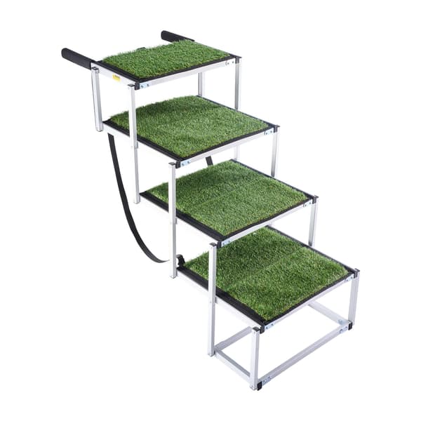 Hundetrappe til bil, 4-trins foldbar skridsikker, 200 lb