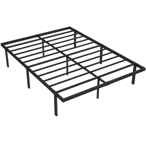 Metal sengestel 140x200 cm, Opbevaring under sengen, Lameller