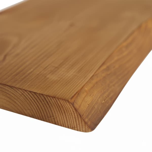 Live Edge massivt trähylla – Rustik svävande design