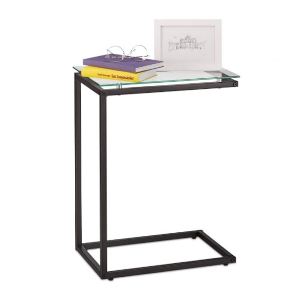 U-formet materialemix sidebord