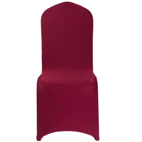 Stolsöverdrag, 50-pack vinröd stretchspandex