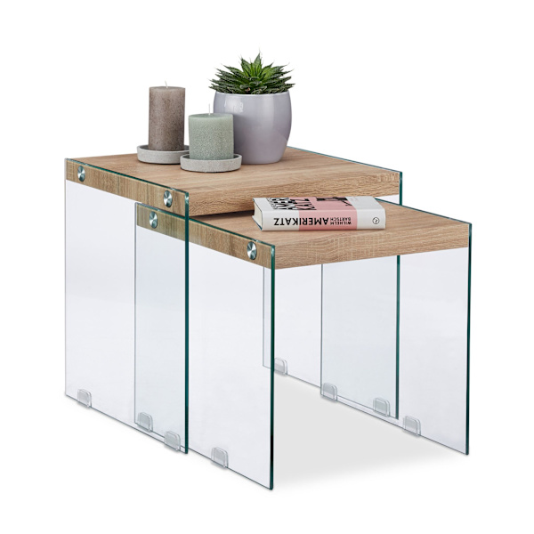 Sidebord i sæt af 2