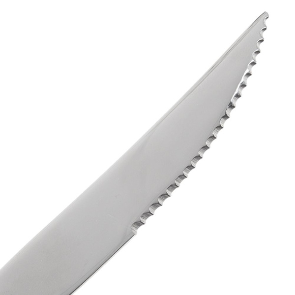 To takkede knive i rustfrit stål til pizza og bøffer