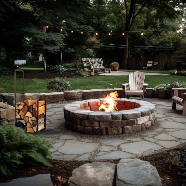 Brun trævogn med gummidæk
