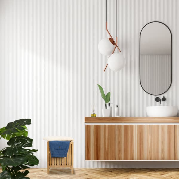 Tvättstångspall med sittdyna, valnötsträ