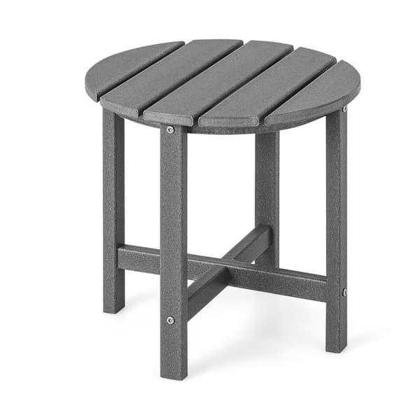 Ulkopöytä, Säänkestävä HDPE, 46 cm, harmaa