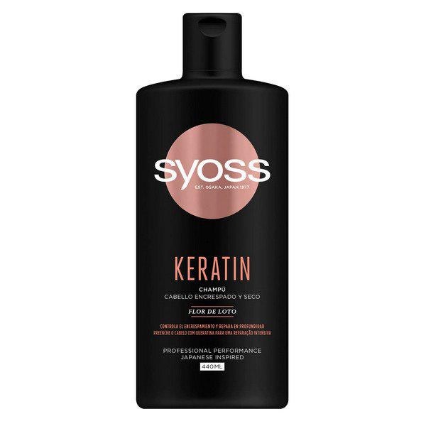 Syoss Keratin Champíº Cabello Encrespado y Seco 440ml