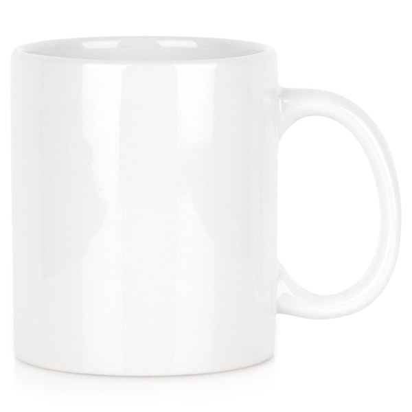 Keramisk krus hvid 330 ml