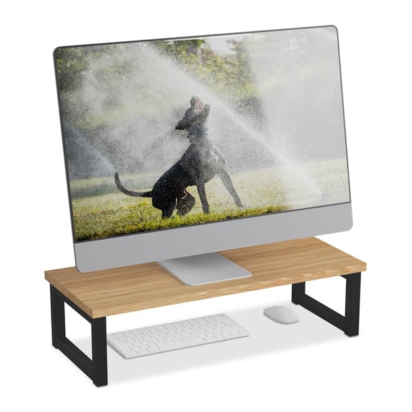 Monitorstativ med opbevaring – Industrielt design