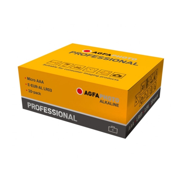 AGFAPHOTO Professional Micro AAA-batteri Alkaline 1,5V (10-pack)