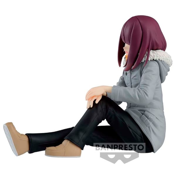 Laid-Back Camp Ayano Toki figur, 10 cm samlelegetøj