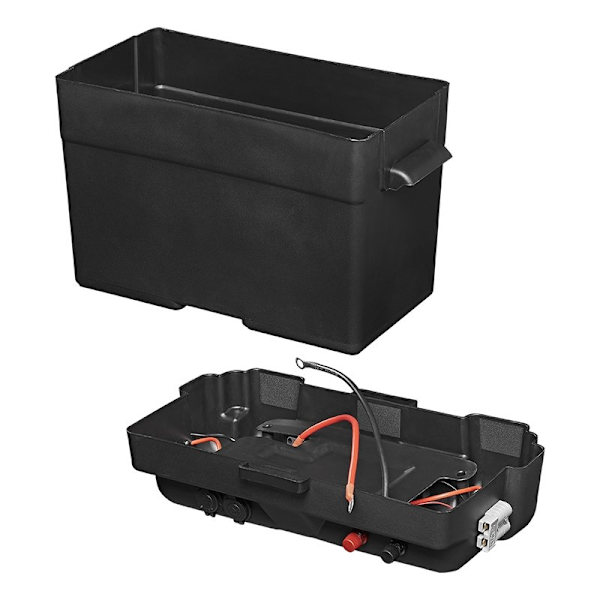Batteriboks 35x18x23cm 2x USB - 1x 12V stik - Voltmeter - 2x Anderson stik