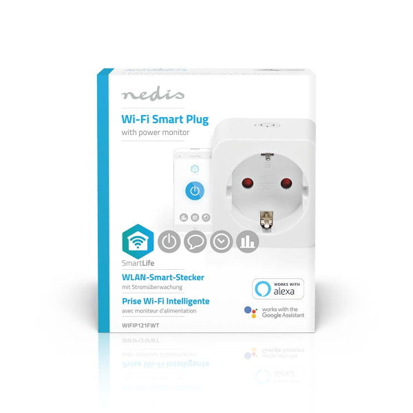 SmartLife Smart Plug | Wi-Fi | Effektmåler | 3680 W | Type F (CE