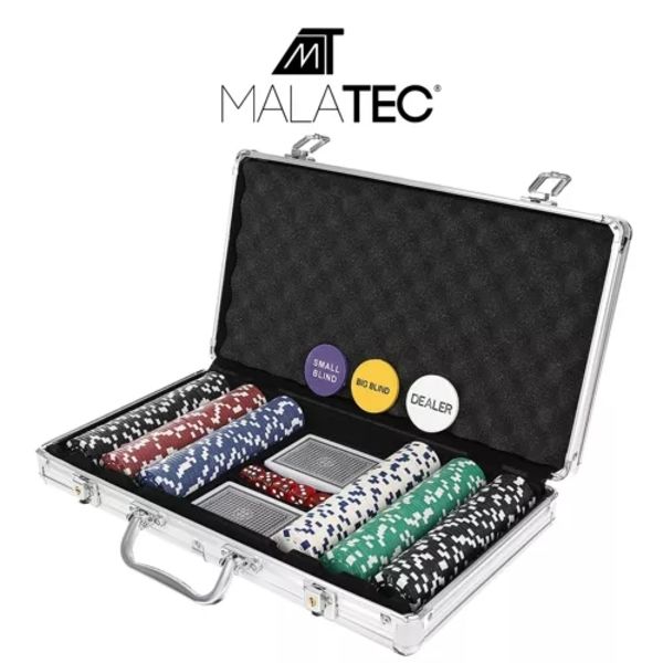 Poker - set med 300 marker i fodral HQ 23528