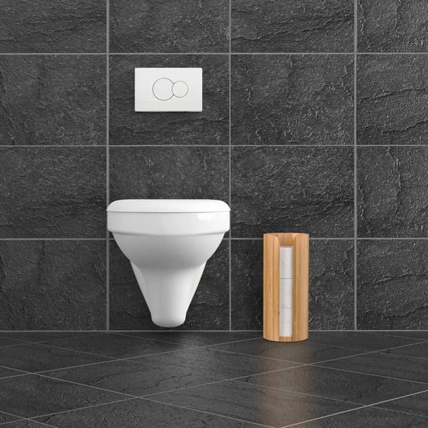 Opbevaring af toiletruller i bambus